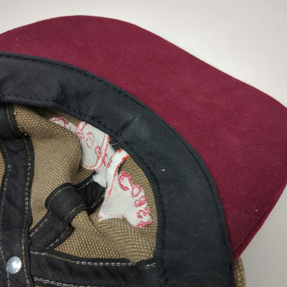 Sport America Baseball Cap Brown Red One Size Gray Ponytail Oregon Coast Hat