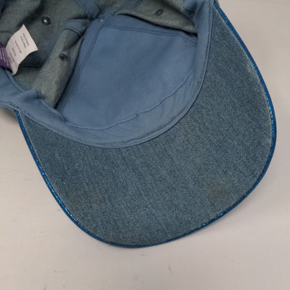 Disney Stitch Strapback Hat Blue OSFM Adjustable Sparkle Glitter W/Tags