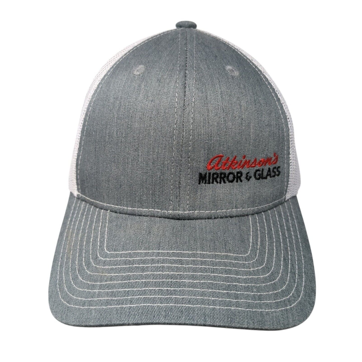 Atkinson's Mirror & Glass Snapback Trucker Hat Gray One Size Outdoor Cap