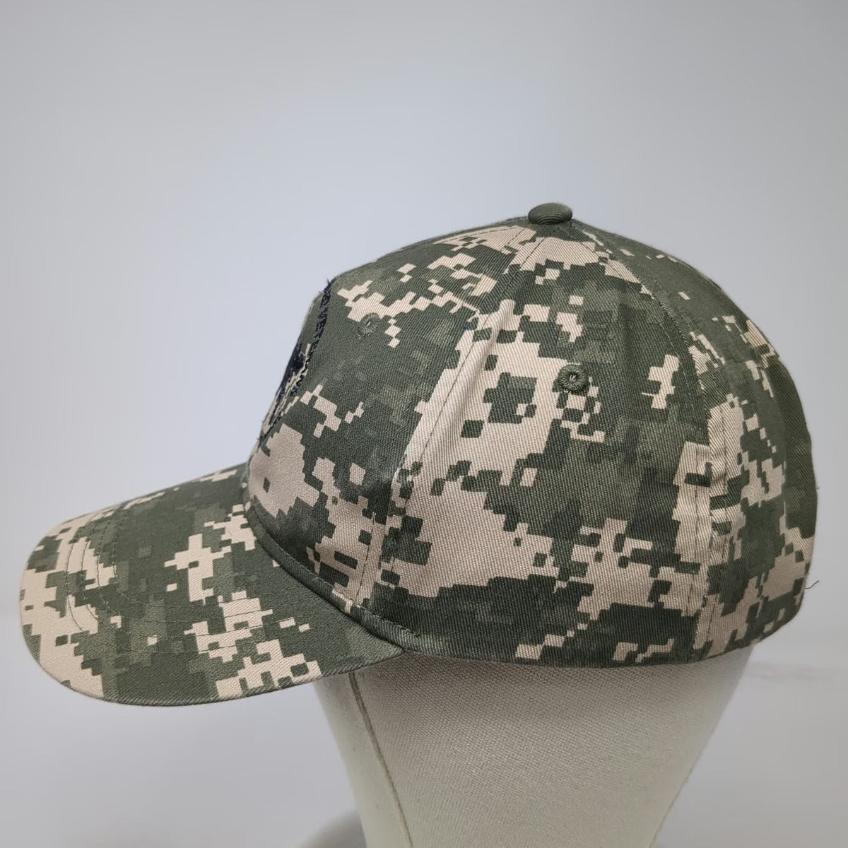 Cap America Baseball Cap Green One Size Digital Camo Veterans Winter Sports Hat