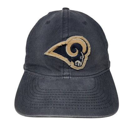 St. Louis Rams Fitted Hat Blue L/XL 6 Panel Retro Sport Reebok NFL