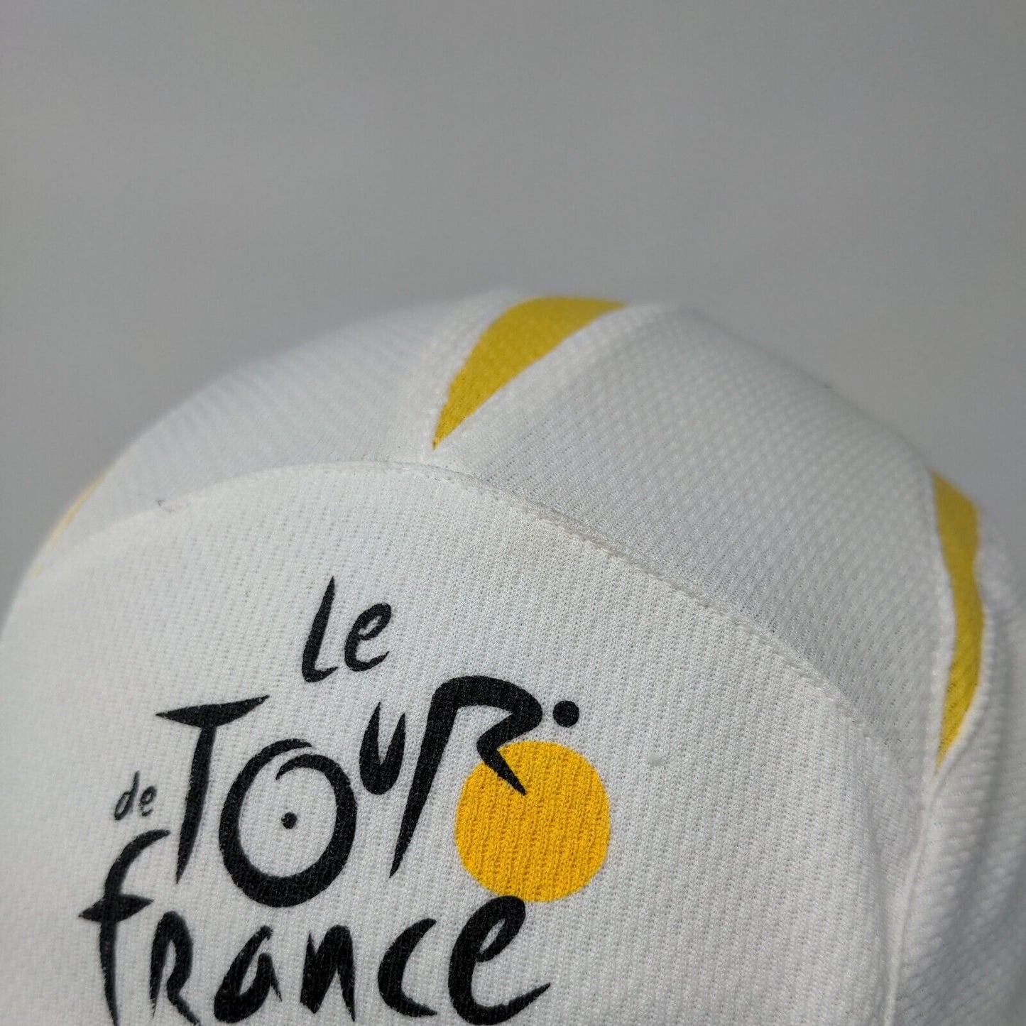 Le de Tour France 5 Panel Cap White OSFA Adjustable Embroidered Headsweats