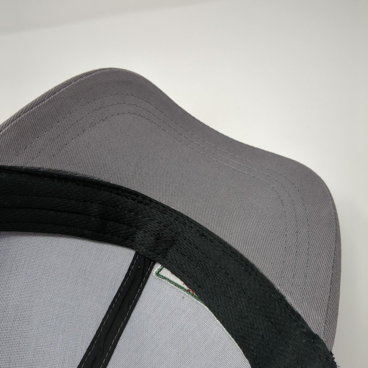 Krispy Kreme Doughnuts Snapback Trucker Hat Gray OS Adjustable Mesh Back HALO