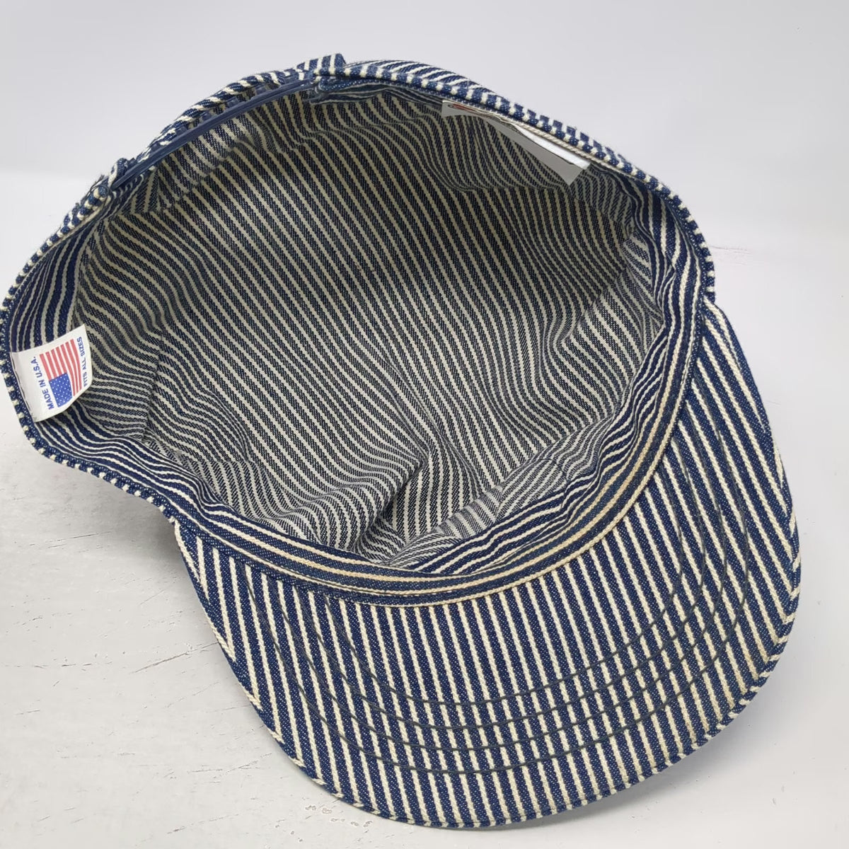 Lambert Snapback Blue White One Size Box Car Willie Branson Missouri Train Hat