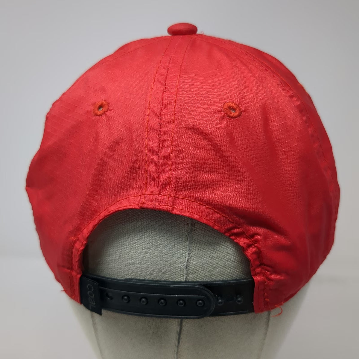 Coal 5 Panel Hat Red One Size Nylon Snapback Palm Tree Sunset Graphic Outdoor