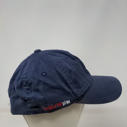 Ecko Complex Fitted Hat Blue One Size Embroidered Logo Solid 6 Panel