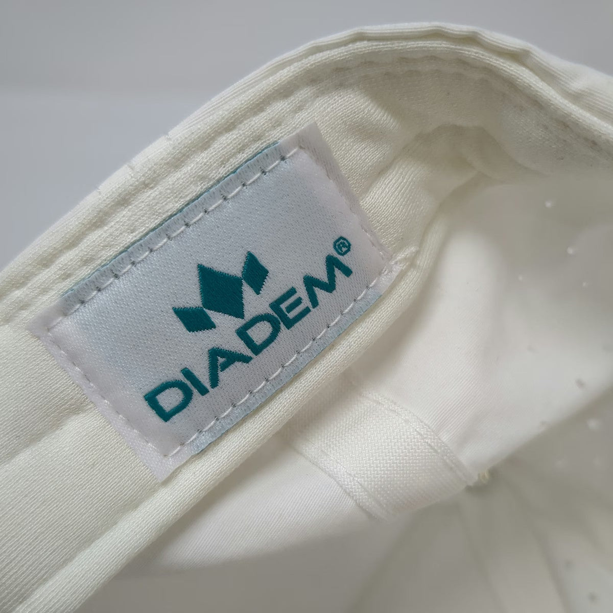 Diadem Trucker Hat White One Size Snapback Laser Cut Performance Sports Tennis