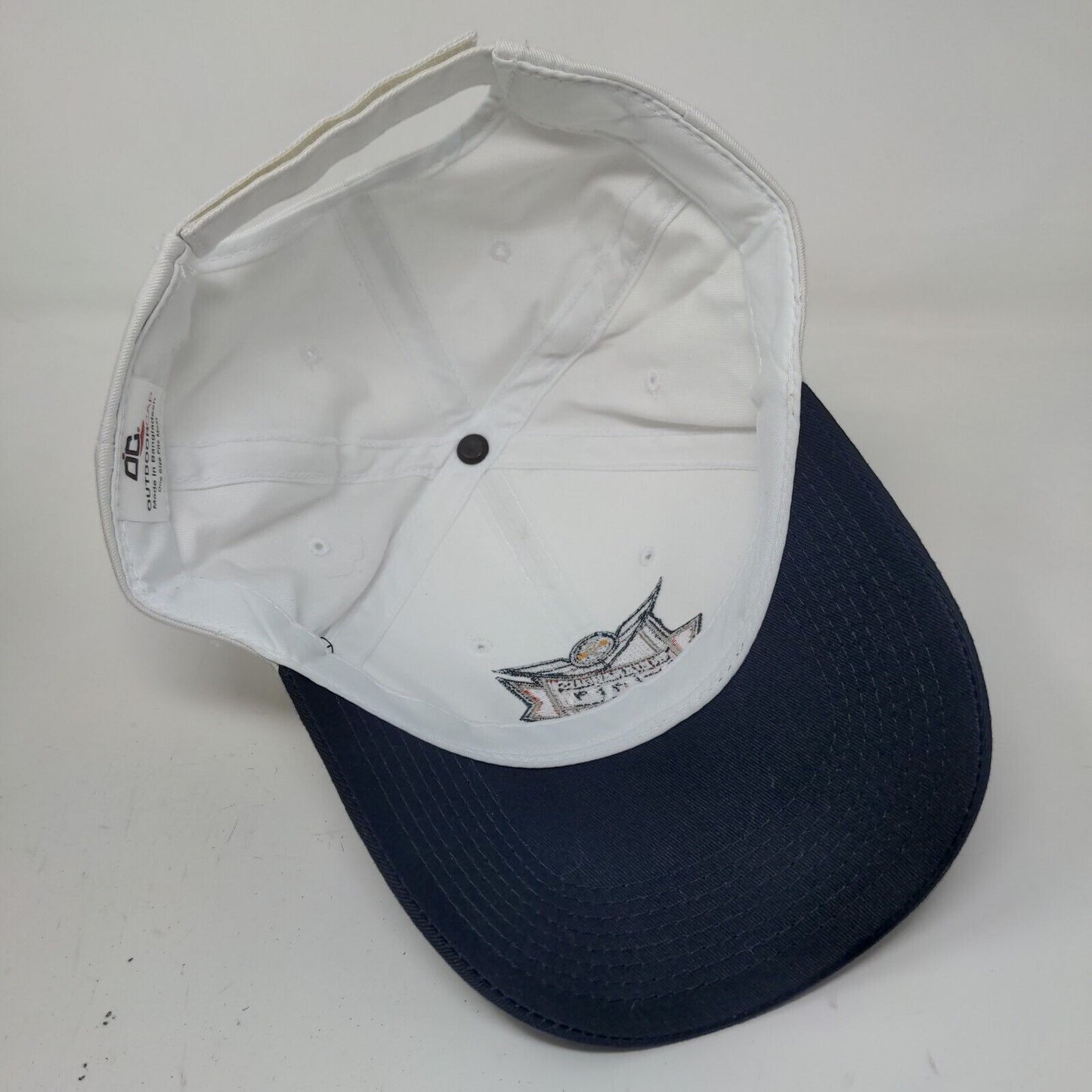 OC Cap Mens Strapback Hat White Blue OSFA Embroidered Vintage 2003 Indy 500 Logo