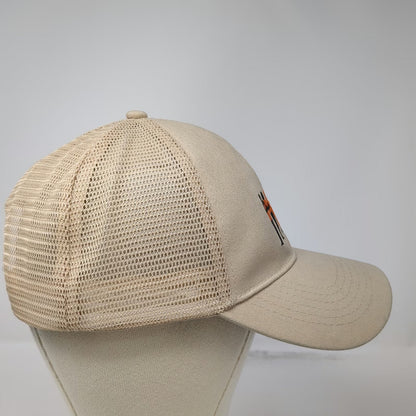 Trucker Hat Beige One Size Mesh Back OurSafety Got Your Back Graphic Snapback