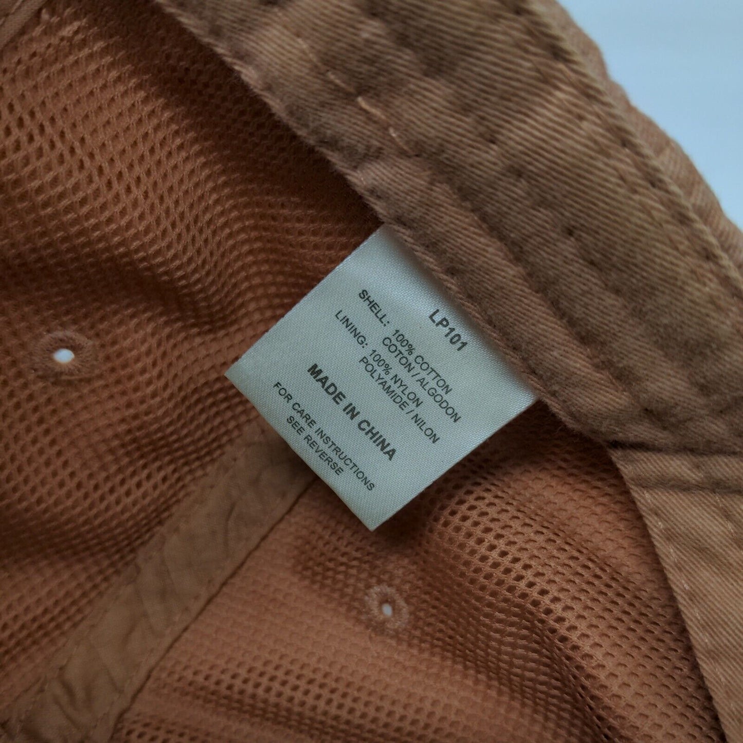 Nice To Meat You Slideback Hat Brownish-Orange One Size Leather Strap