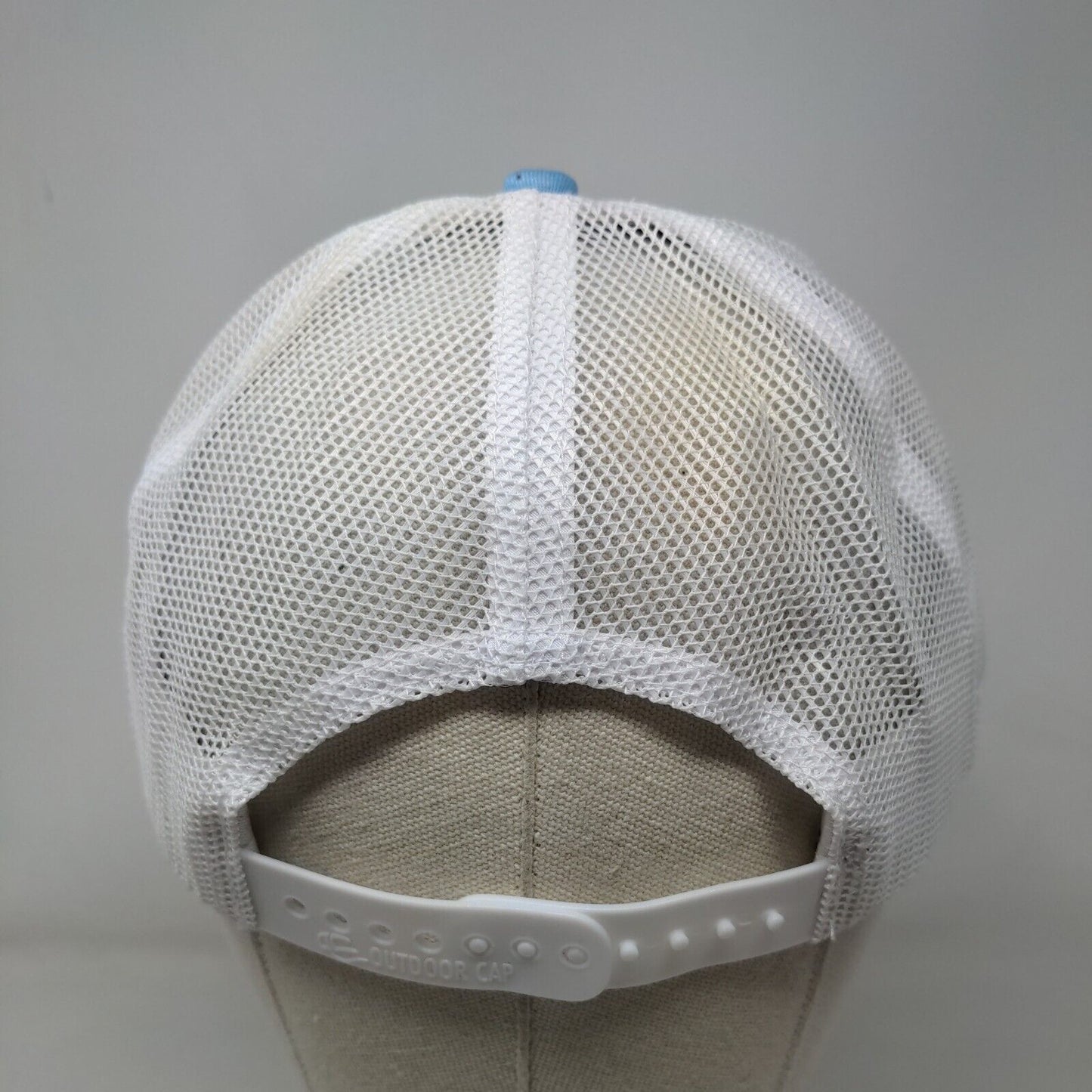 Outdoor Cap Patch Snapback Mesh Back Trucker Hat Blue Adult Colorblock