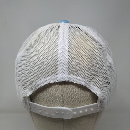 Outdoor Cap Patch Snapback Mesh Back Trucker Hat Blue Adult Colorblock