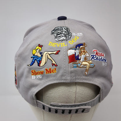 Ghost Squadron CAF Bomber Command Strapback Hat Gray OS Adjustable Embroidered