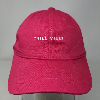Chill Vibes Slideback Hat Pink One Size Adjustable Outdoor 6 Panel