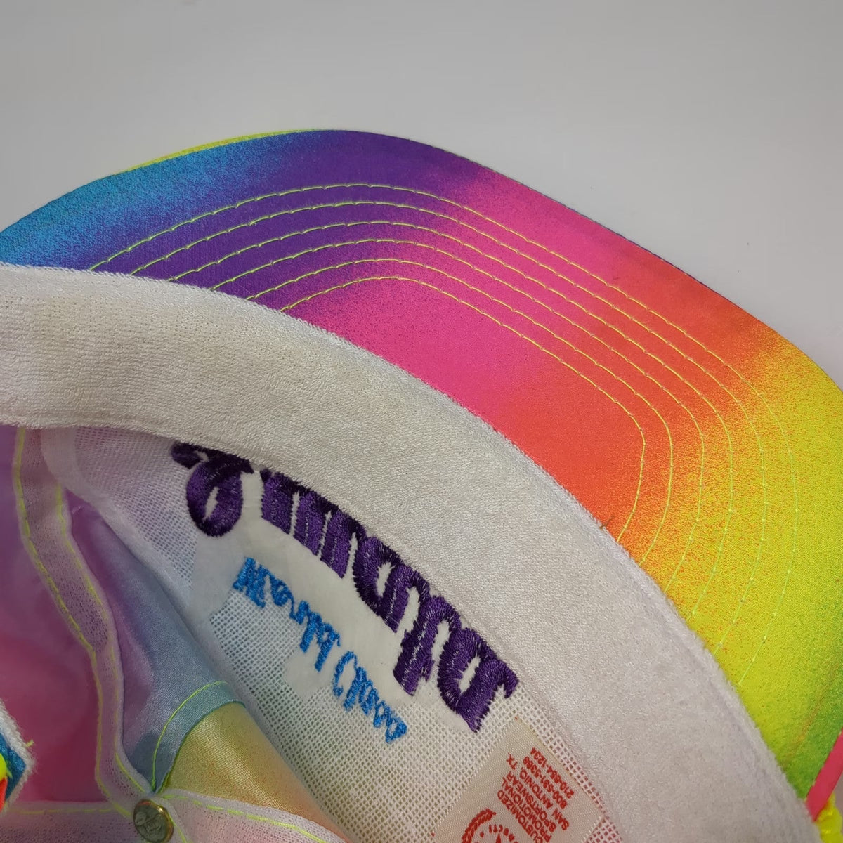 Otto 5 Panel Blue One Size Iwata Spray Equipment Neon Rope Nylon Rainbow Hat