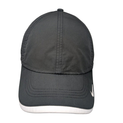 Nike Golf Strapback Hat Black OSFA Laser Cut Embroidered Swoosh