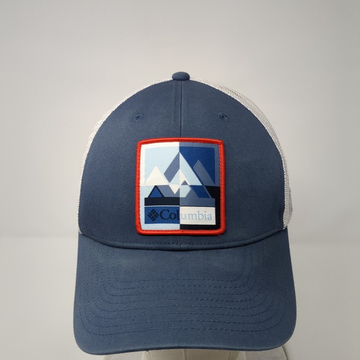 Columbia Unisex Snapback Trucker Hat Blue OS Adjustable Embroidered Mesh Back