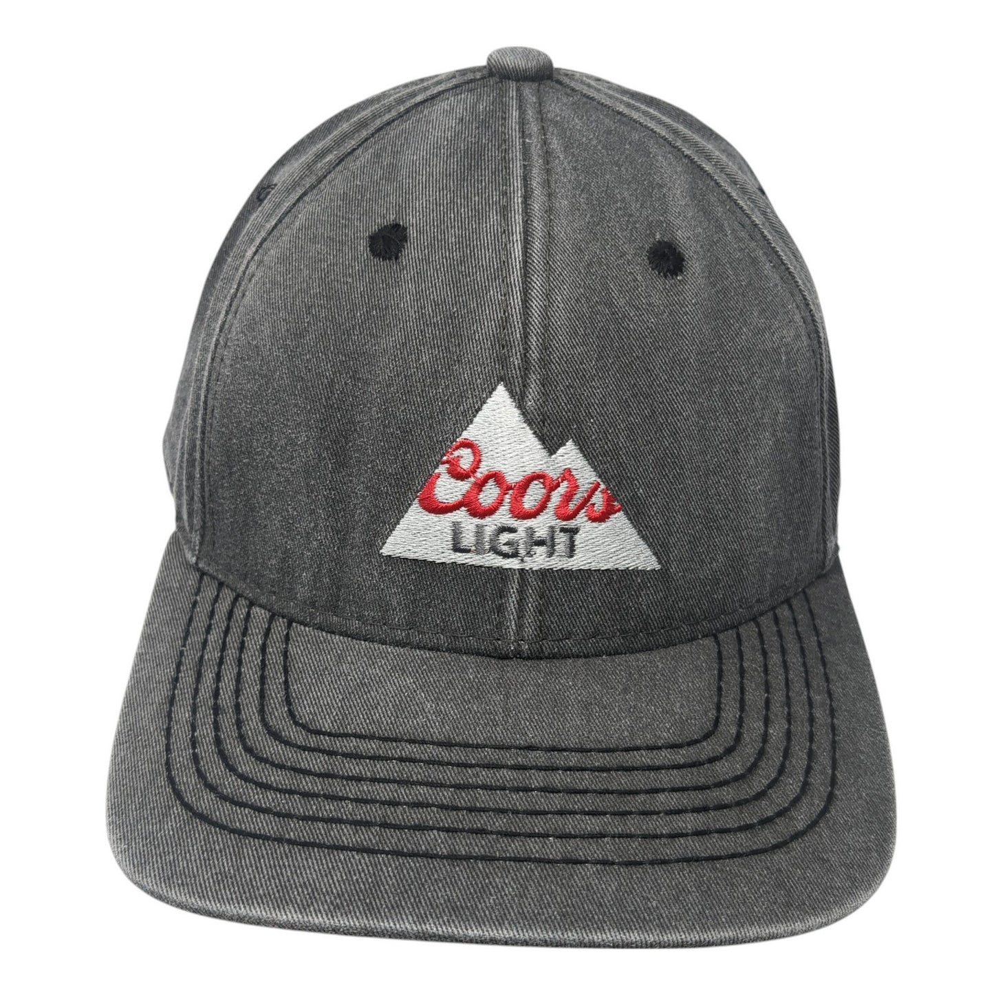 Coors Light Slideback Hat Gray One Size Adjustable Solid OC Headwear