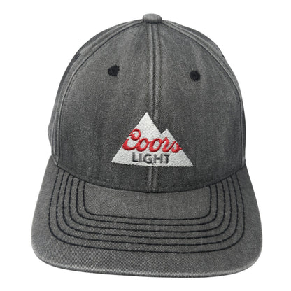 Coors Light Slideback Hat Gray One Size Adjustable Solid OC Headwear
