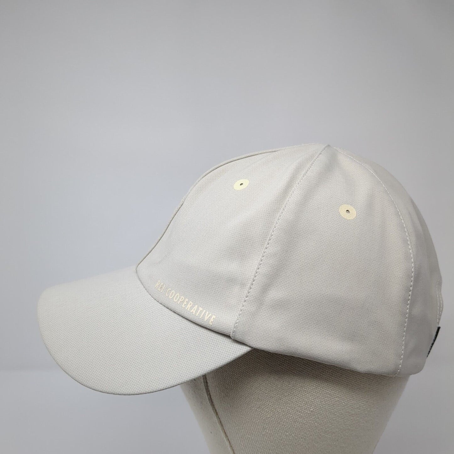 REI Cooperative Strapback Hat Tan One Size Adjustable Solid 6 Panel