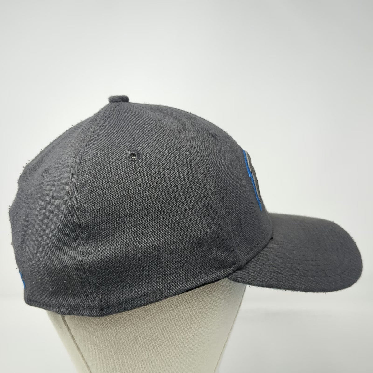 New Era Baseball Cap Gray L Stretch Fit Chargers Bolt Hat Blue Undervisor NFL