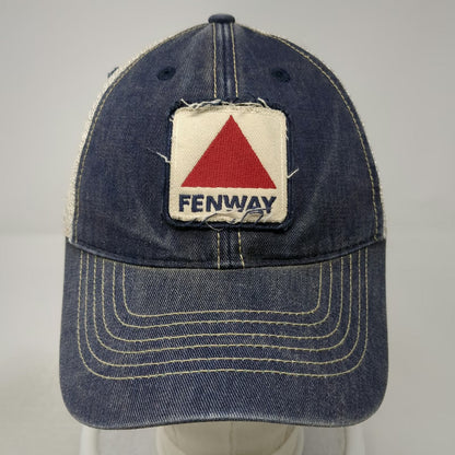 Legacy Trucker Hat Blue One Size Snapback Mesh Back Cotton Patch Fenway Logo