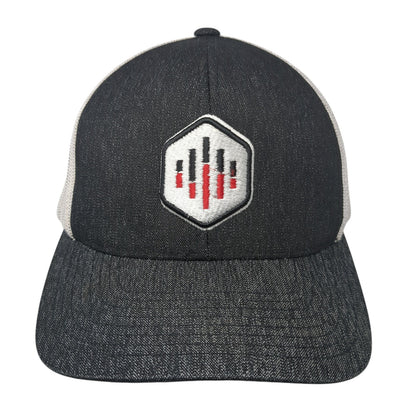 Perform24 Snapback Trucker Hat Black One Size Mesh Back Adjustable