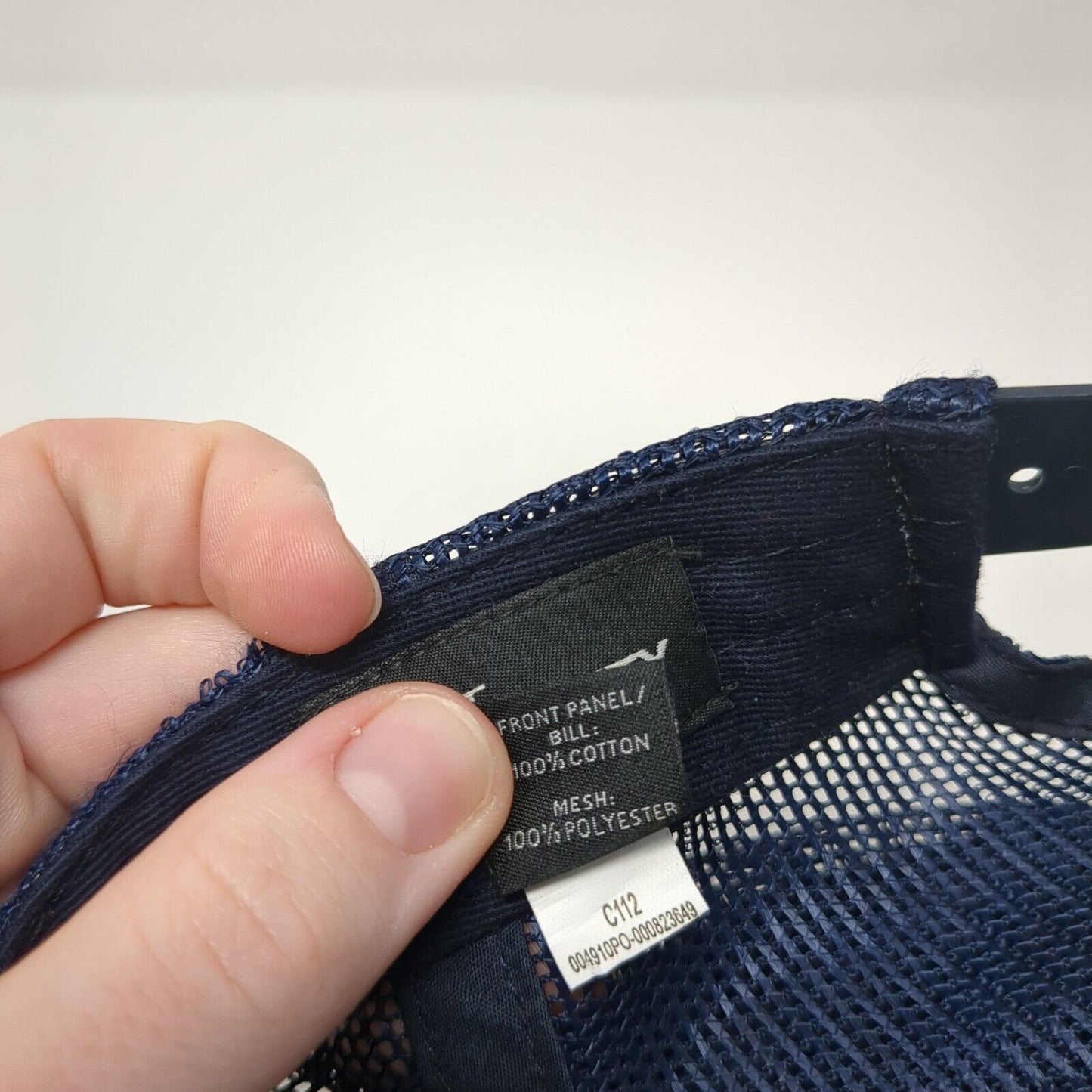 Classic Snapback Trucker Hat Blue One Size Adjustable Mesh Back Port Authority