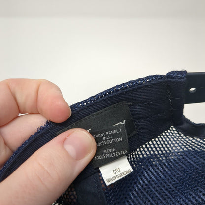 Classic Snapback Trucker Hat Blue One Size Adjustable Mesh Back Port Authority