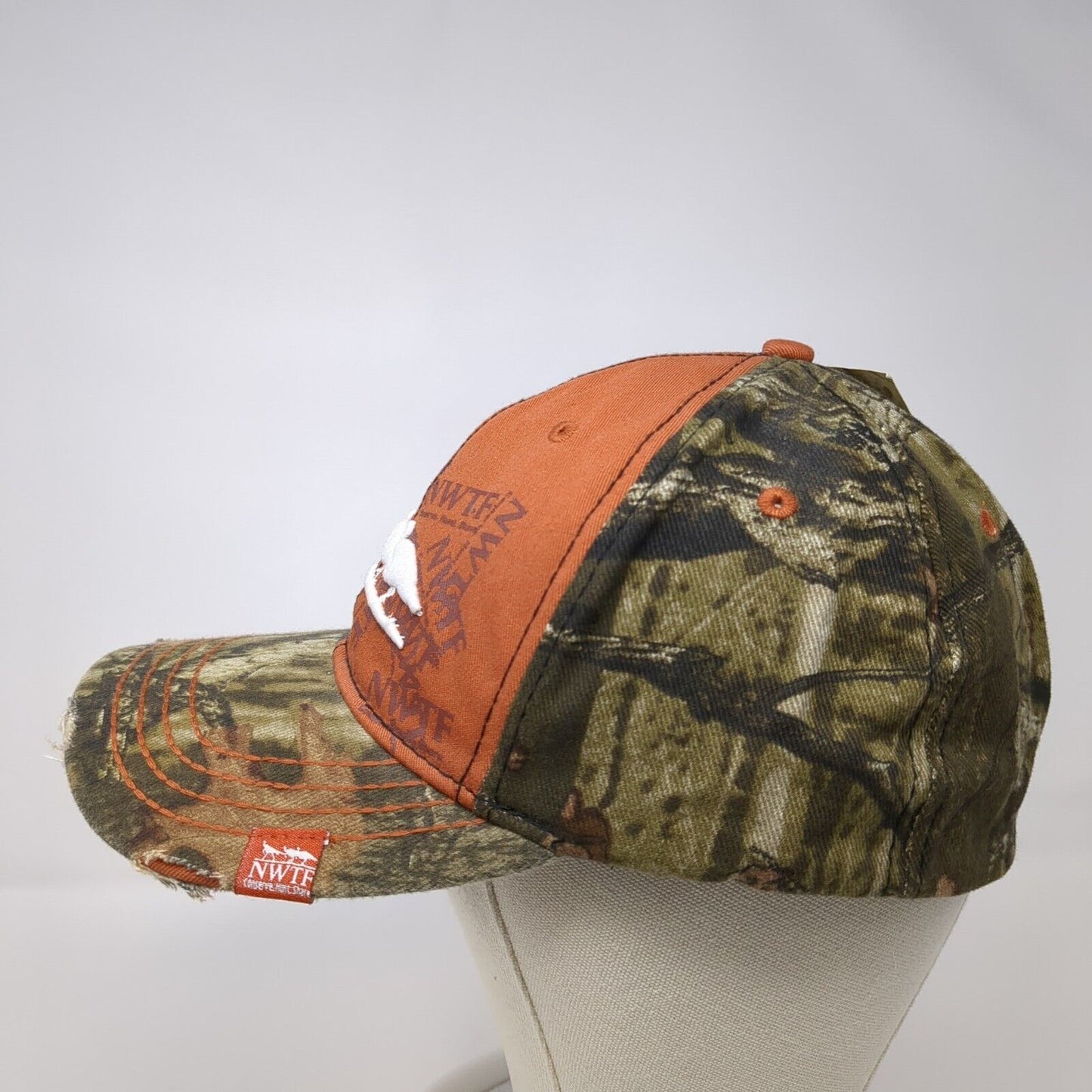 NWTF Fitted Hat Camouflage OSFA Perfect Fit Mossy Oak Hunting W/Tags
