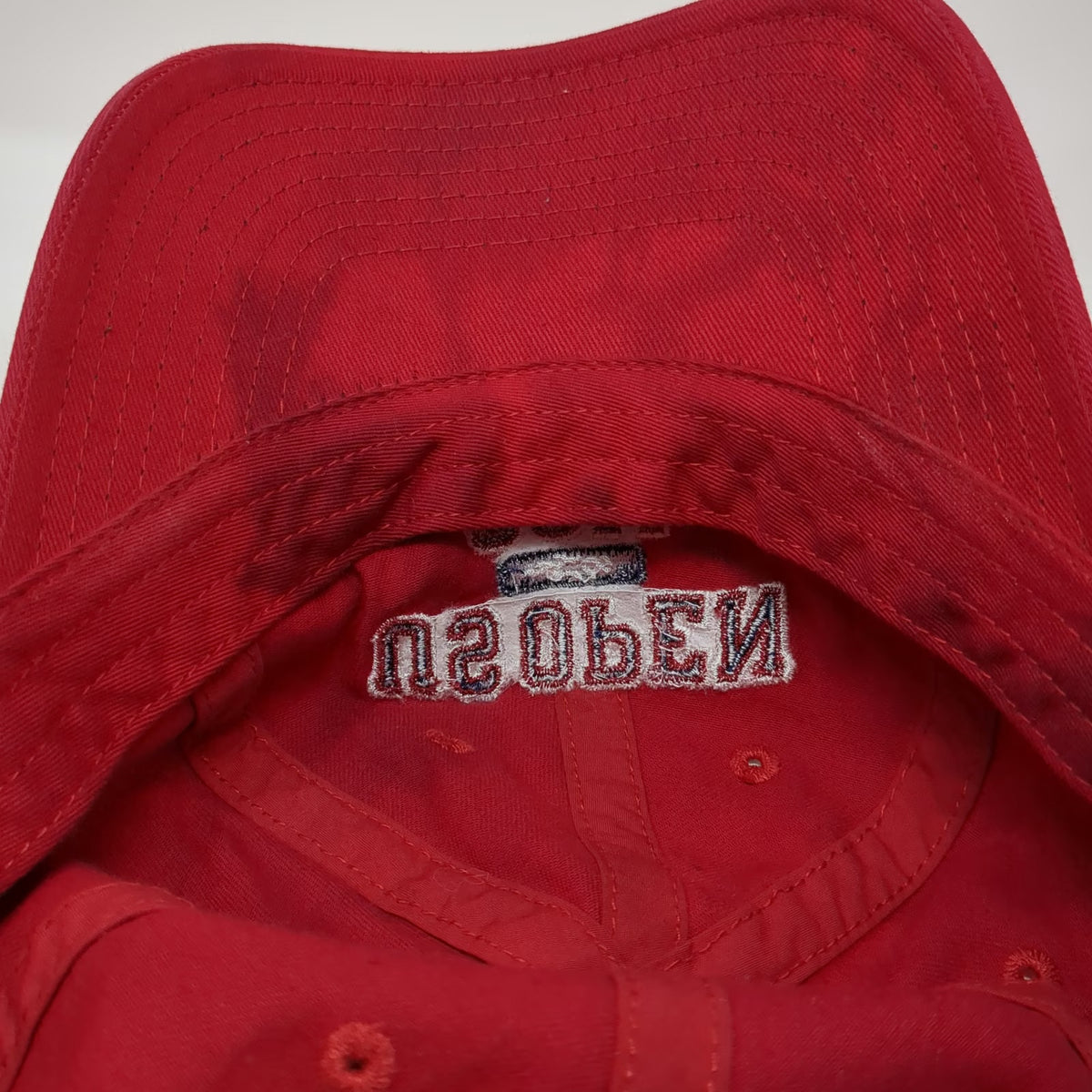 American Needle Baseball Cap Red One Size US Open 2011 Tennis Hat Slideback