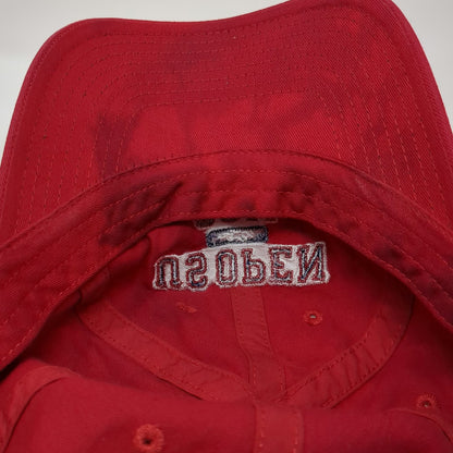 American Needle Baseball Cap Red One Size US Open 2011 Tennis Hat Slideback