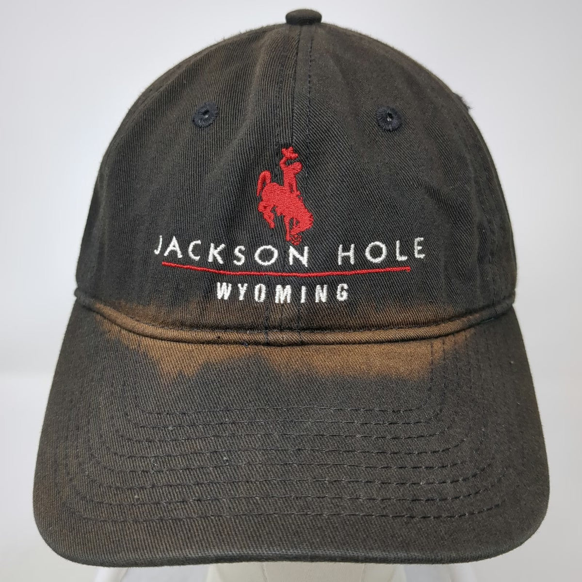 Gear For Sports Jackson Hole Wyoming Baseball Cap Black OSFM Bucking Bronco Hat