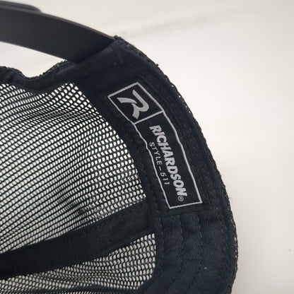 Richardson Trucker Hat Black One Size First Colony Mortgage Mesh Snapback 511