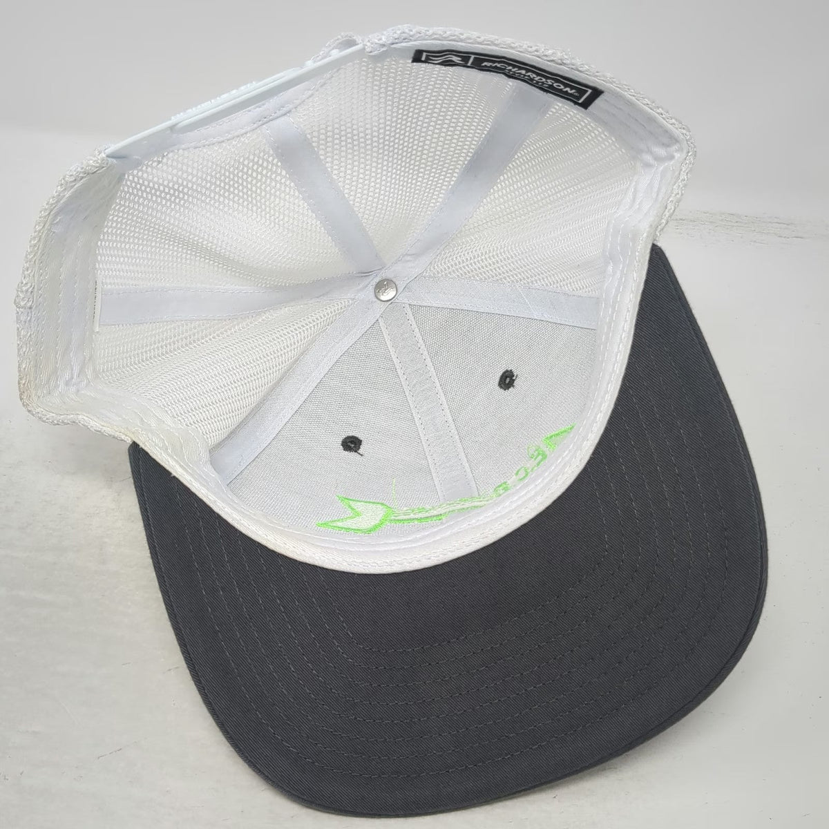 Richardson Trucker Hat Gray One Size 112 E.C.B Abbert Inc Logo Snapback Mesh