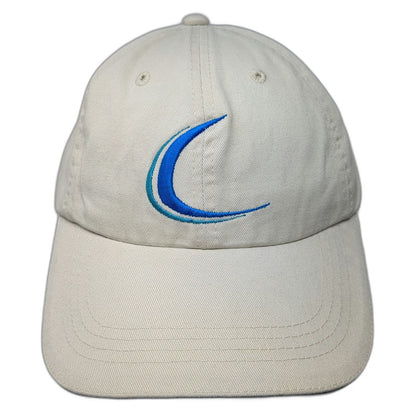 Port Authority Baseball Cap Beige Blue Black One Size Clearwater Seed Logo Hat