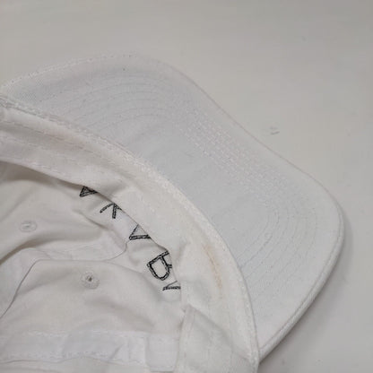 SAKARA Slideback Hat White One Size Adjustable Embroidered Port & Company
