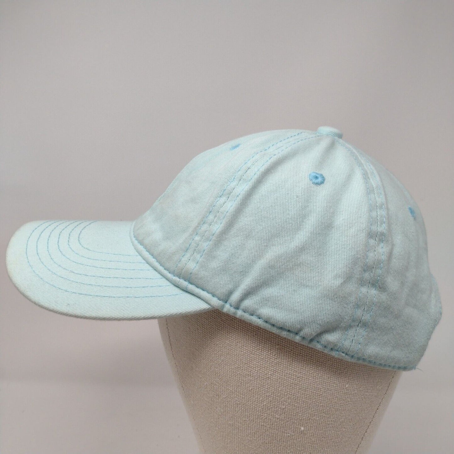 Chok Lids Skideback Hat Blue OSFA Adjustable Vented Holes 6 Panel Blank