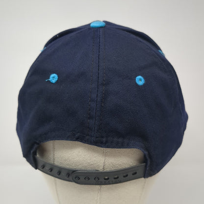 Pocatello Railroad Federal Credit Union Snapback Hat Blue OS Adjustable Poppers