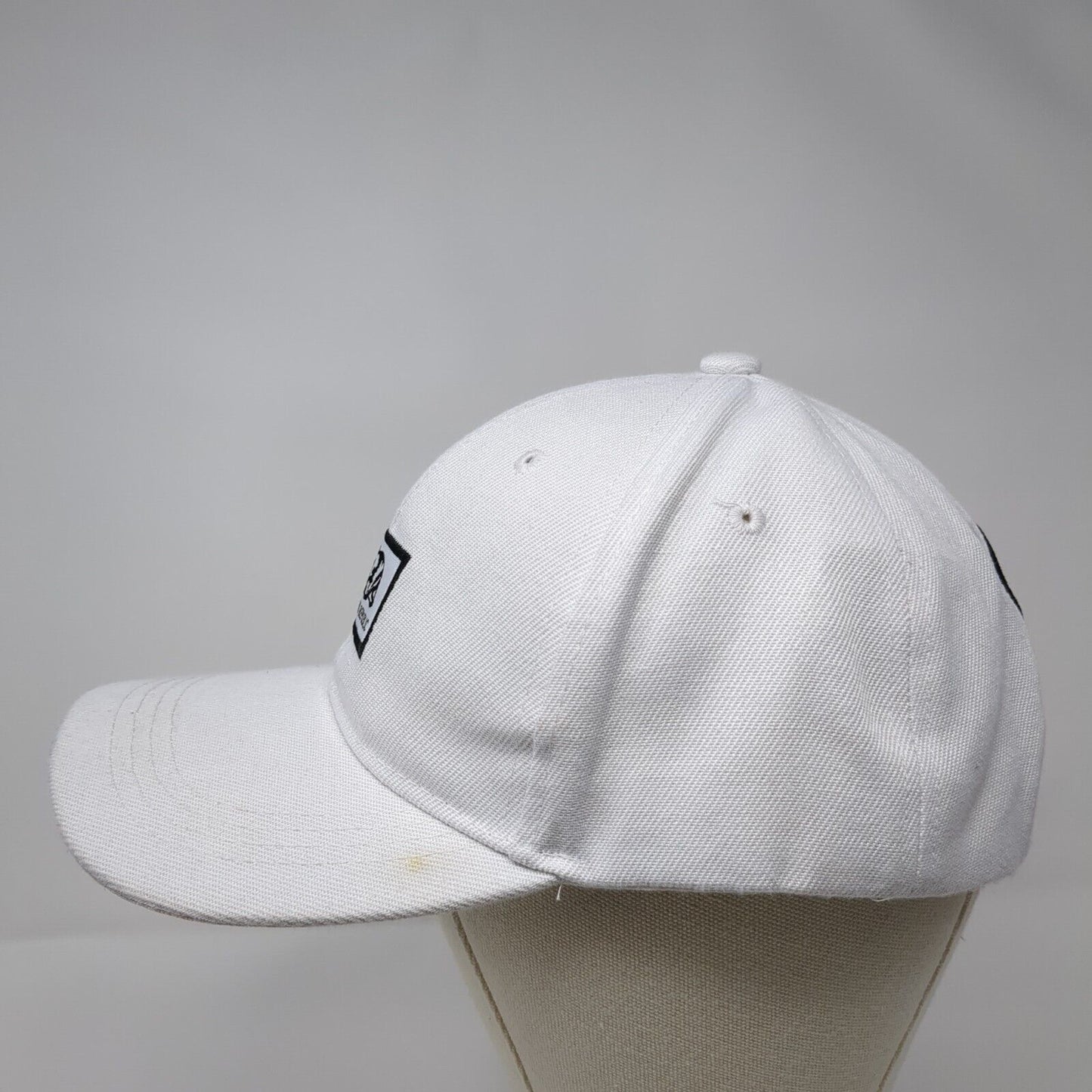 California Republic Bear Strapback Hat White OSFA Solid Embroidered
