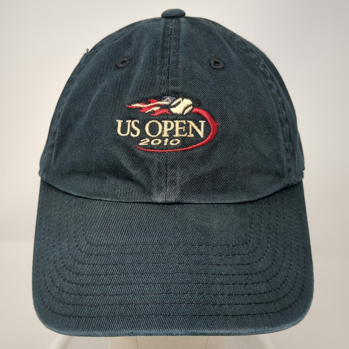 American Needle Baseball Cap Blue One Size US Open 2010 Cotton Slideback Hat