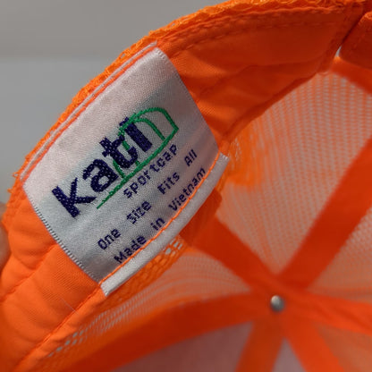 Kati Baseball Cap Orange Camo One Size Goodman Excavation Hauling Mesh Hat
