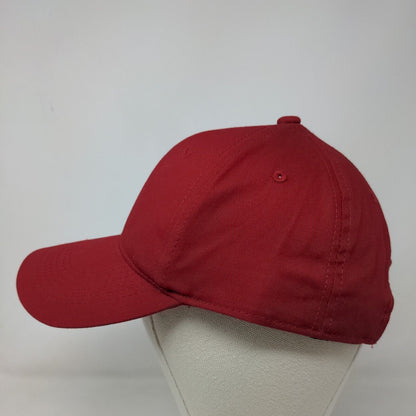 George Strapback Hat One Size Red Adjustable Strap Vented Holes Blank