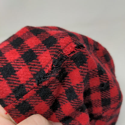 Unbranded Slideback Hat Multicolor OSFM Adjustable Buffalo Check Blank 6 Panel
