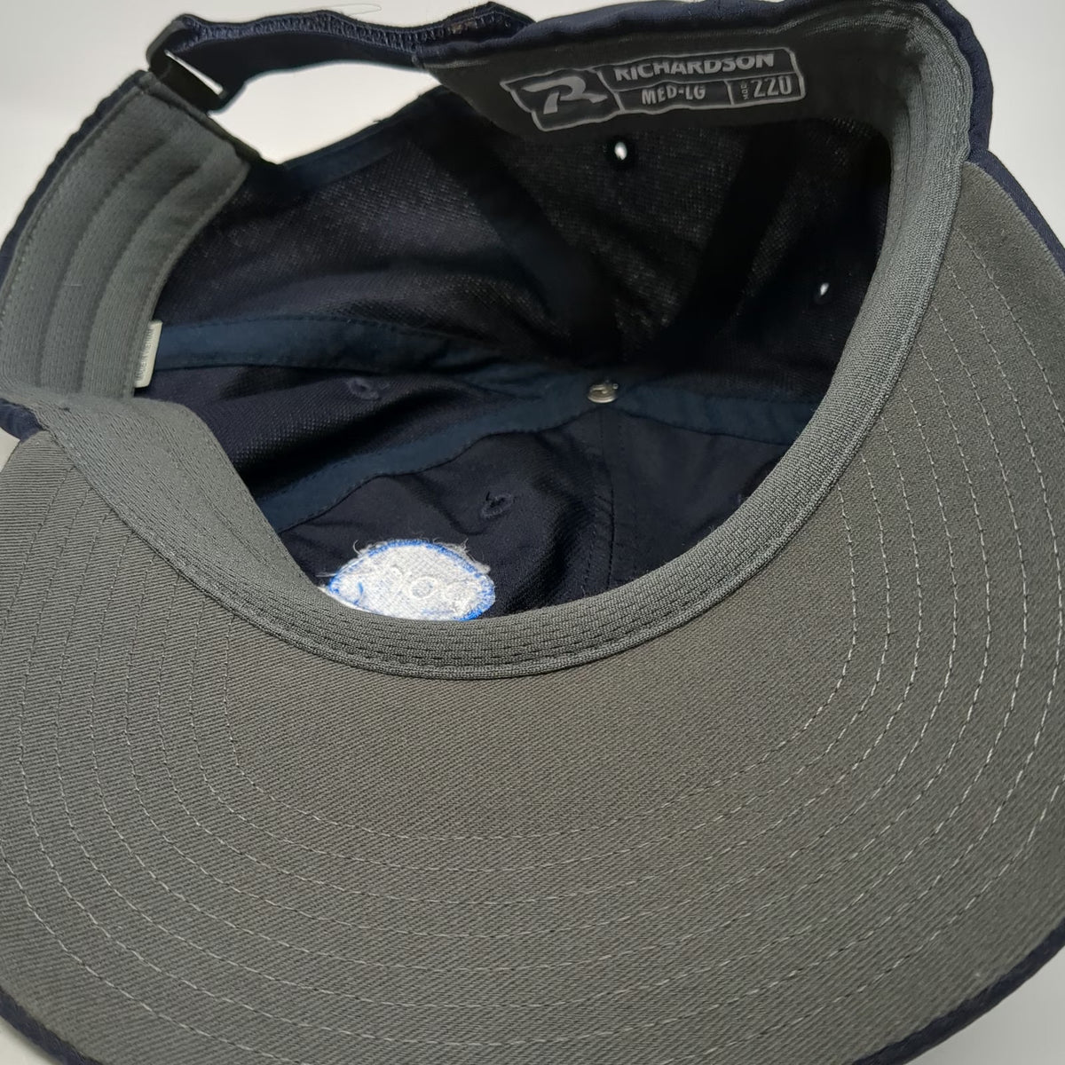 Richardson Baseball Cap Blue L Taste What Pork Can Do Polyester Slideback Logo