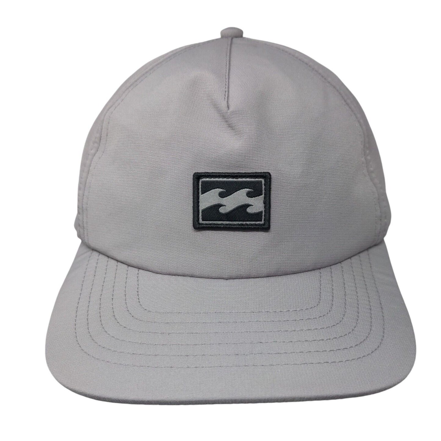 Billabong Patch Slideback Hat Gray One Size Adjustable Vent Holes