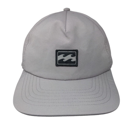 Billabong Patch Slideback Hat Gray One Size Adjustable Vent Holes