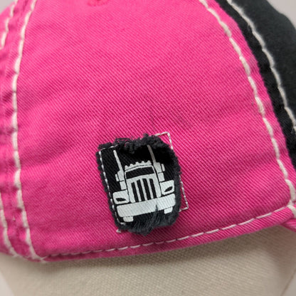 Iowa 80 Truckstop Women's Slideback Hat Pink OSFM Embroidered Stitched Logo