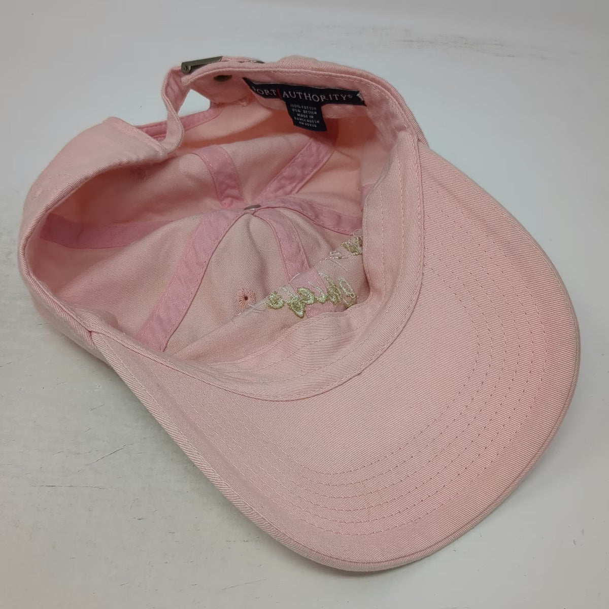 Port Authority Baseball Cap Pink One Size Marlton Chiefs Football Slideback Hat