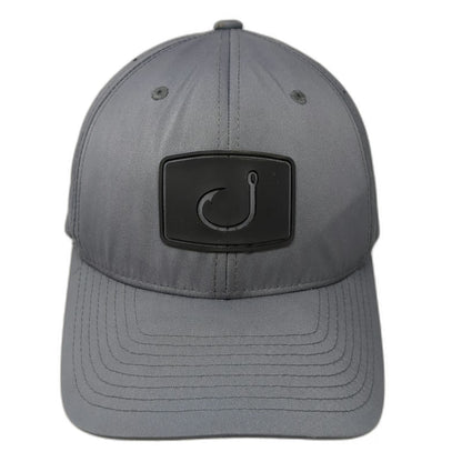 Avid Trucker Hat Gray One Size Performance Hook Logo Snapback Perforated Fishing